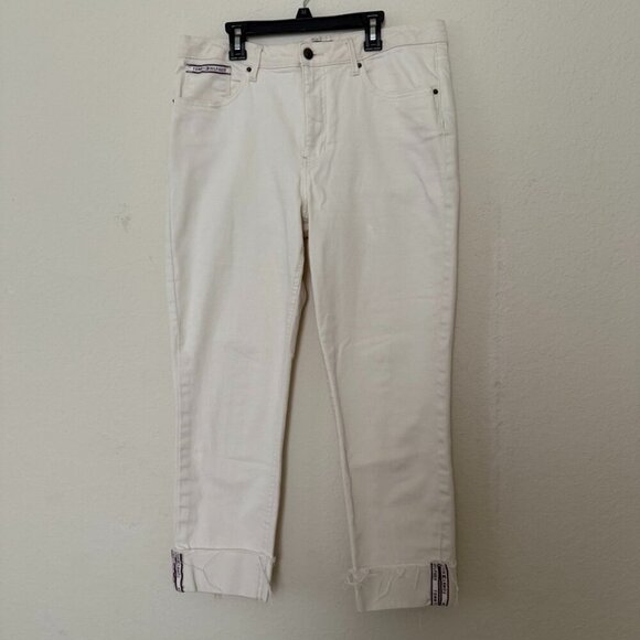 Tommy Hilfiger Beige Tribeca Skinny Denim Pants size 14 - Picture 1 of 12